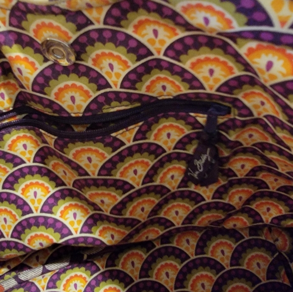 Vera Bradley Plum Crazy Purple Floral Top Handle Bag‎ Purse - Picture 8 of 14